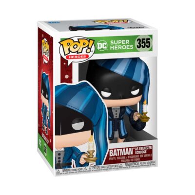 Caja con Batman Scrooge en Cuento de Navidad con pijama y gorro 355-Funko Pop DC-50653