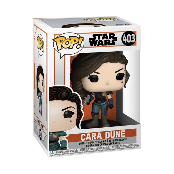 Cara Dune The Mandalorian en caja Funko Pop