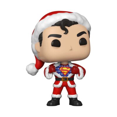 Funko Pop de Superman como Papa Noël en Navidad 353-DC-50651