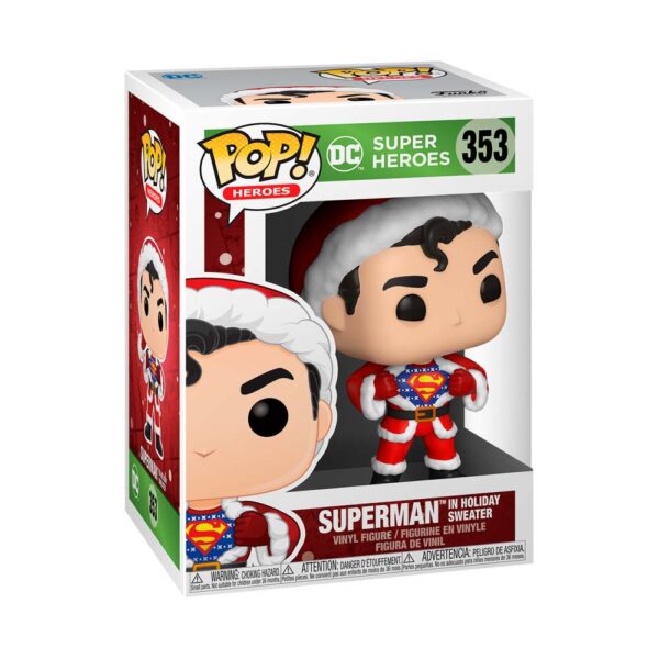 Superman navideño Funko Pop 353-DC-50651